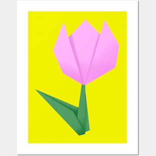 Tulip origami Posters and Art
